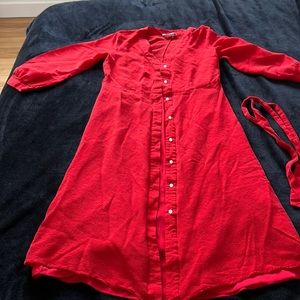 Everlane red dress size 4